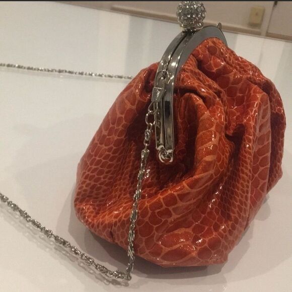 Elegant Orange Clutch Bag - Picture 4 of 8